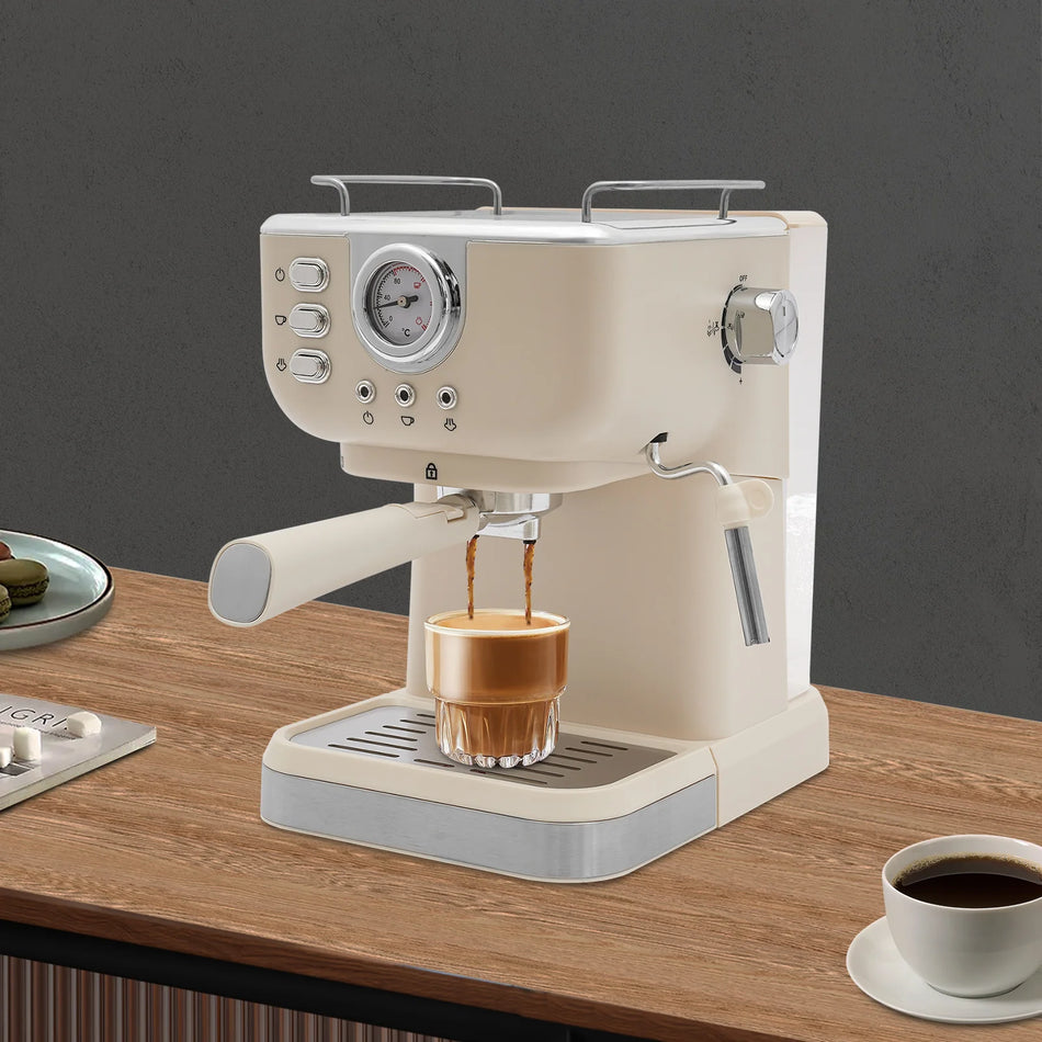 Macchina da caffè espresso 20 Bar 1050W – Scaldacup e Frullatore per latte