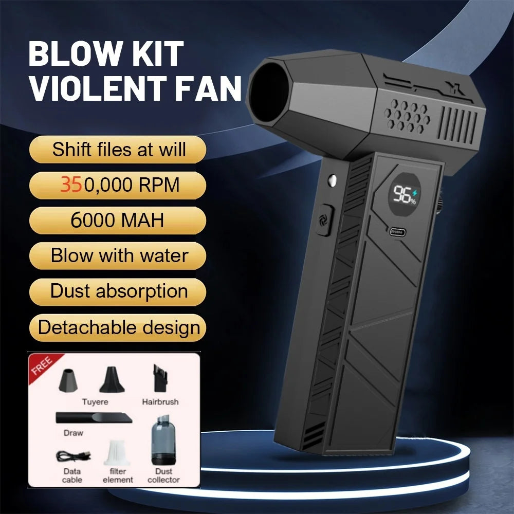 350000RPM Brushless Turbo Blower - Powerful Dust Removal Set B