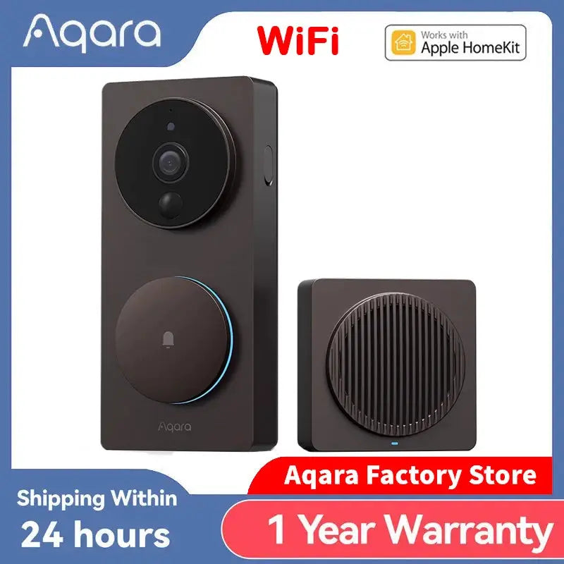 Aqara G4 Smart Video Doorbell With 1080P HD WiFi And HomeKit by InterCyprus Trading Ltd