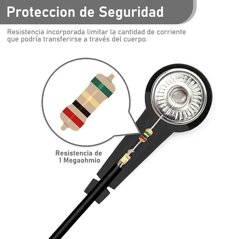 Anti Static Bracelet ESD Grounding Cable &ndash; 360 Rotation