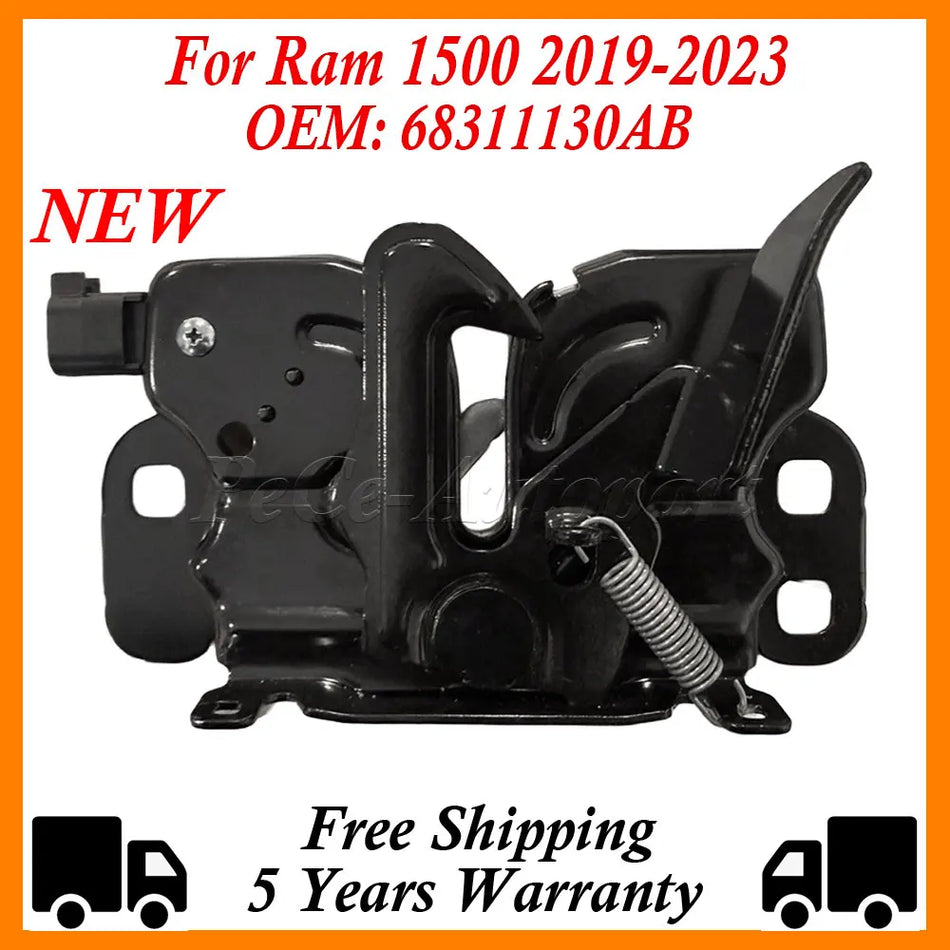 Front Hood Lock Latch Actuator for Dodge Ram 1500 2019-2023
