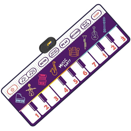 Musical Piano Mat for Toddlers &ndash; Interactive Dinosaur Sounds F 130x48cm