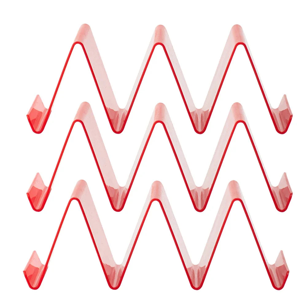 3Pcs Taco Holder Set &ndash; Colorful Tableware for Perfectly Shaped Tacos red