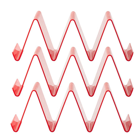 3Pcs Taco Holder Set &ndash; Colorful Tableware for Perfectly Shaped Tacos red