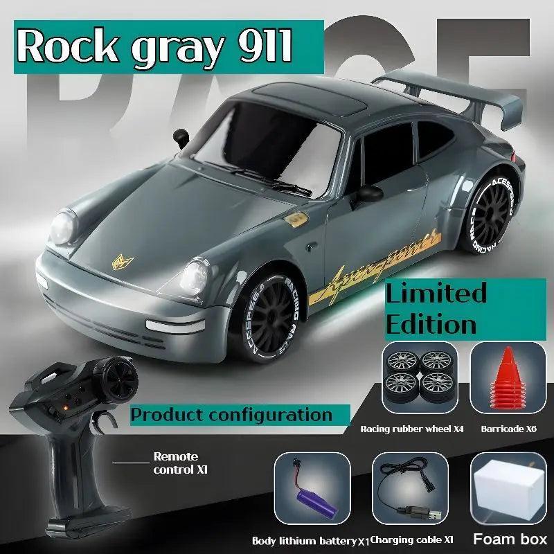 Limited Edition Teranty RC Drift GT 911 Remote Control Car 1:20 Scale Rock gray-Foam box