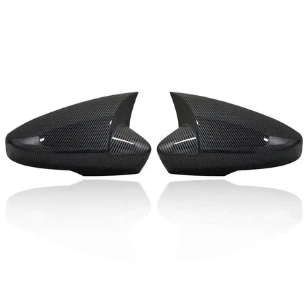 Side Wing Mirror Caps For Skoda Octavia Mk3 5E 2014 2019 Carbon fiber pattern