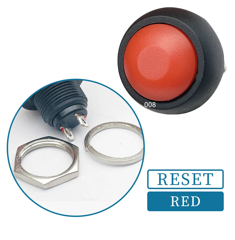 PBS 33B Mini Switch &ndash; Waterproof 12mm Momentary Push Button