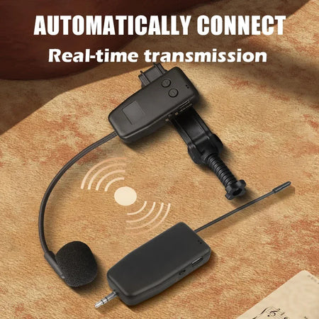 Savetek 2.4G Wireless Instrument Mic System &ndash; Long Range 50m