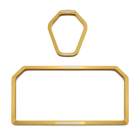 RSMINMOTO CNC Aluminium Meter Cover &amp; Switch Protector for Yamaha TMAX560 Tech Max Gold