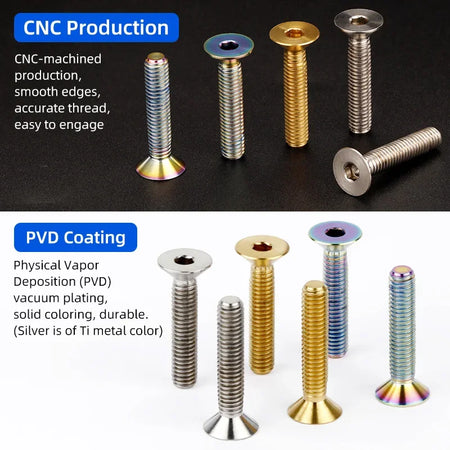 Deemount Titanium Bicycle Headset Bolts &ndash; High Strength and Corrosion Resistant