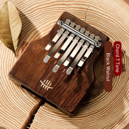7 Key Kalimba Mini Walnut Base Hole &ndash; Beginner Friendly 7 Key