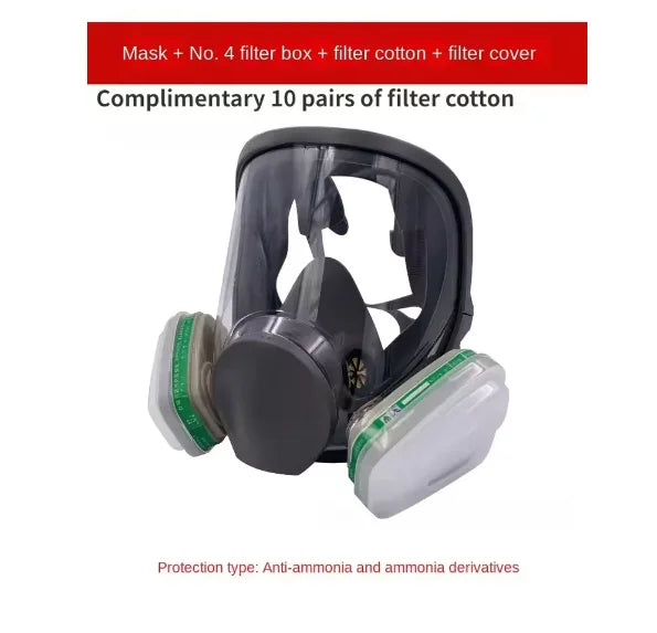 6800 Full Face Gas Mask Respirator &ndash; Superior Protection for Industrial Safety 15 in 1 6004 Set