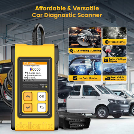 DollarFix EF18 OBD2 Scanner &ndash; Lifetime Free Updates