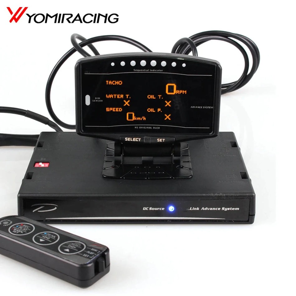 10-in-1 Auto Gauge Kit with Digital Sensors, Link Meter, Metal and Plastic