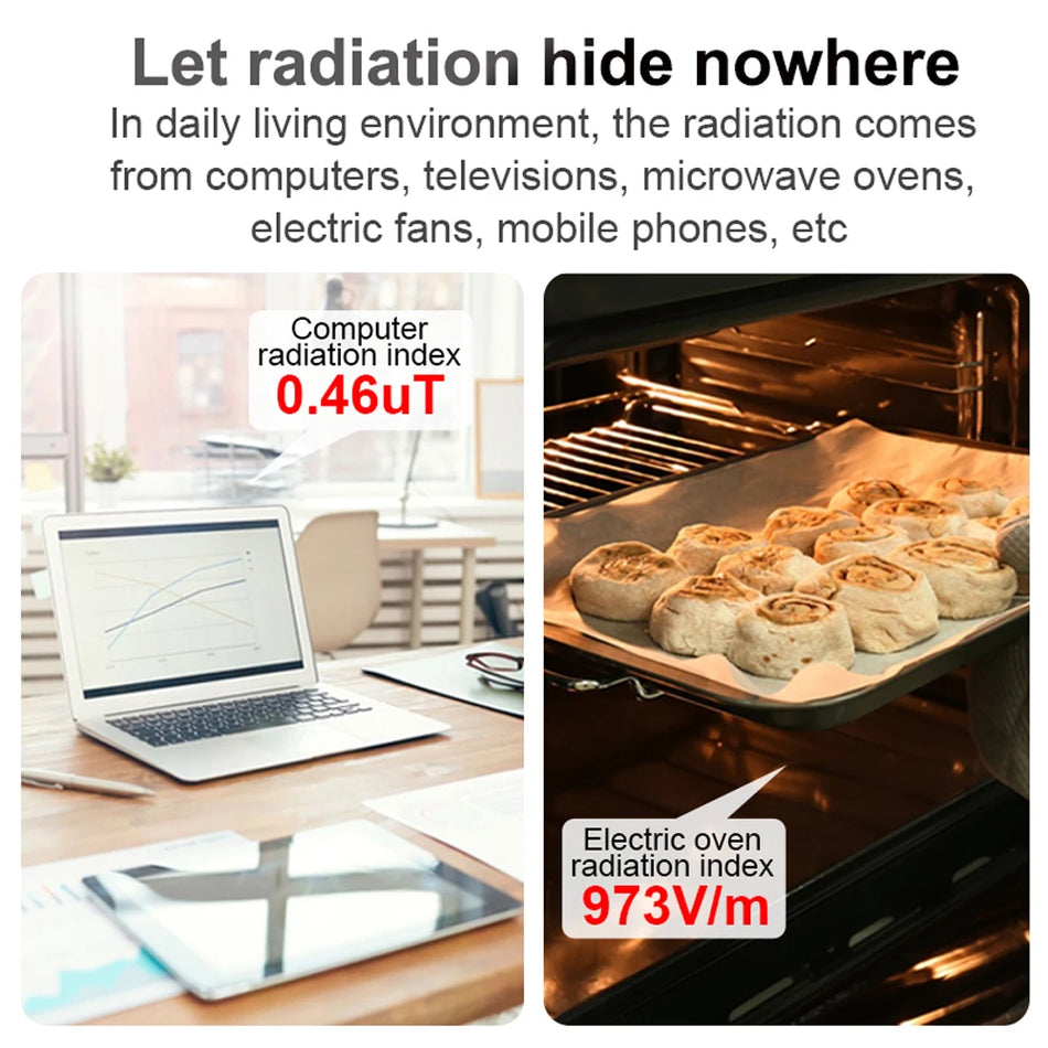 Pārnēsājamais EMF Metrs Radiācijas Detektors Elektriskā Lauka