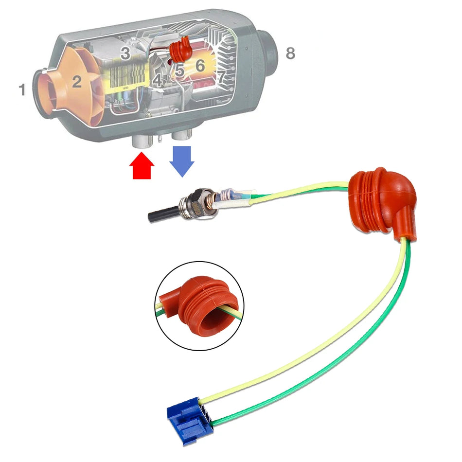 12V Ceramic Glow Plug for Eberspacher Webasto Heating Systems