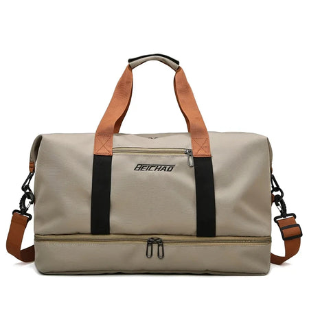 Weekender Travel Duffle Bag &ndash; Lightweight And Versatile Khaki