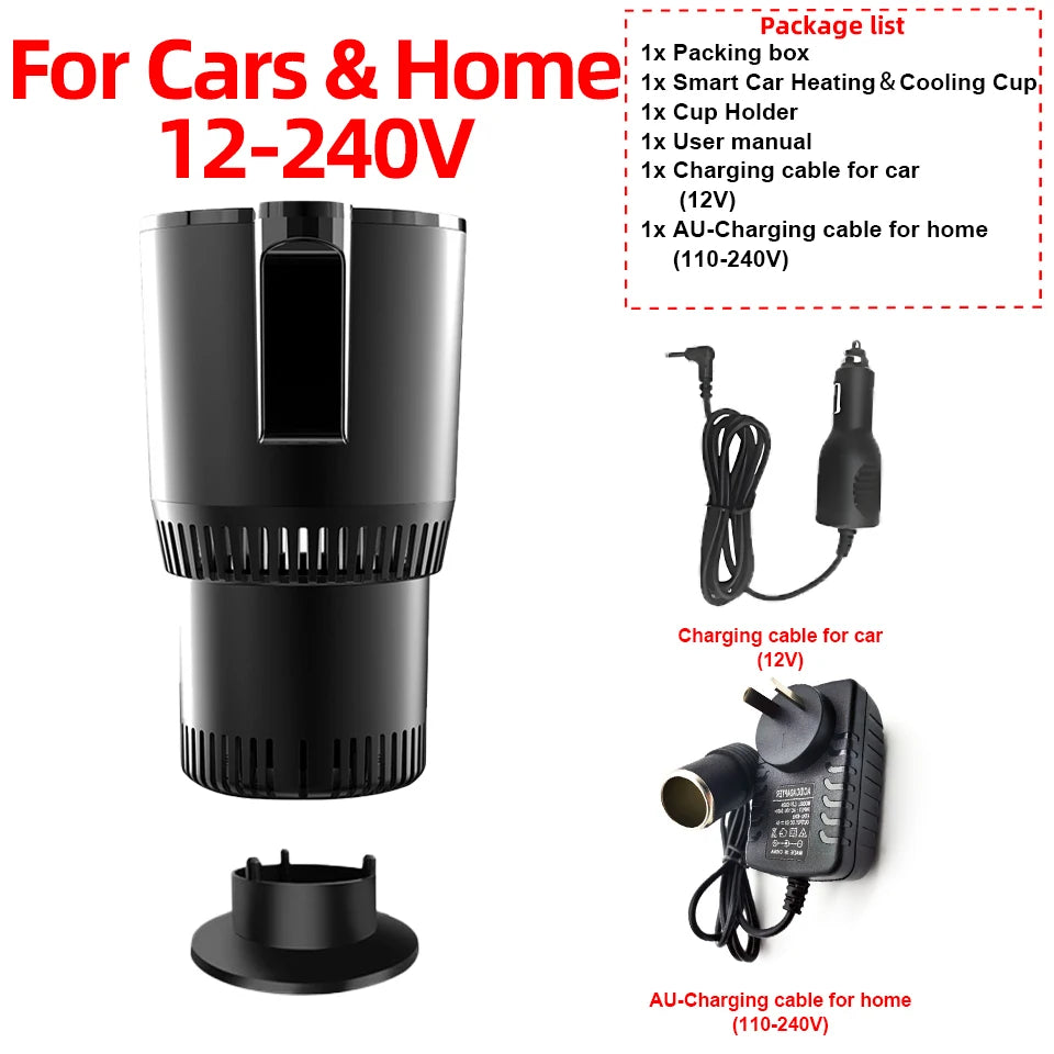 12V Car Heating Cooling Cup &ndash; Digital Display Hot And Cold AU Car-Home 12-240V