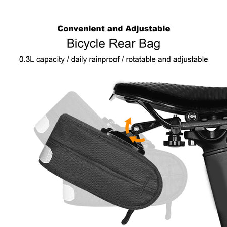 Bike Saddle Bag 0.3L &ndash; Waterproof Nylon Construction