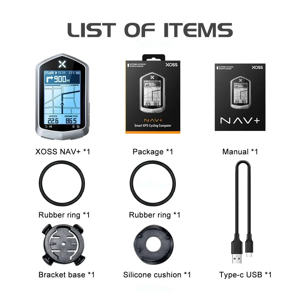 XOSS NAV Plus NAV2 NAV+ Bike Computer &ndash; Accurate GPS Route Navigation