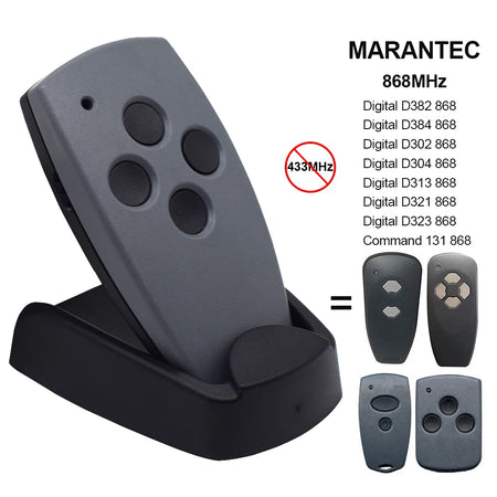 Marantec Garage Door Remote Control D302/D304 - 868MHz &amp; 433MHz Duplicator