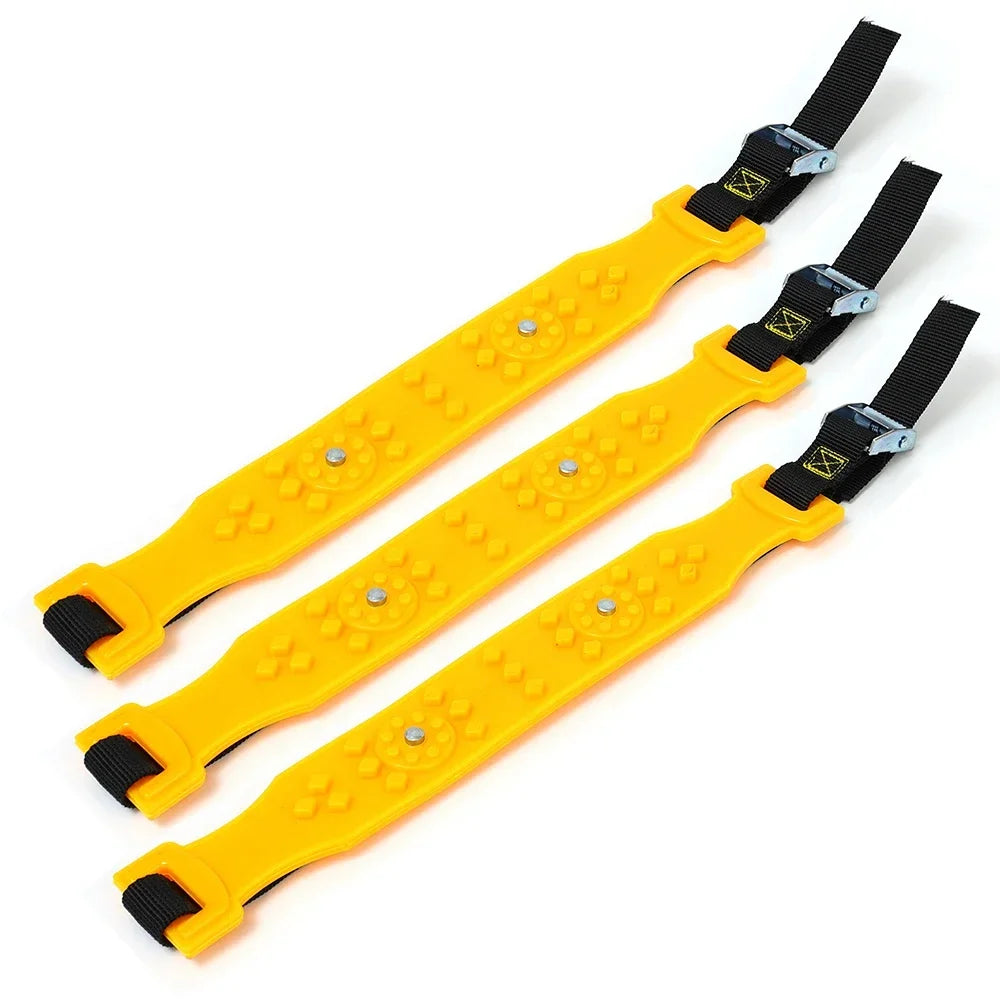 Car Snow Chains Emergency Tire Chains &ndash; Winter Traction 3pcs