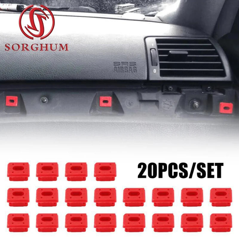 Dash Trim Clips Set for BMW 3 Series Interior ABS Plastic Retainers, Durable and Precise Fit