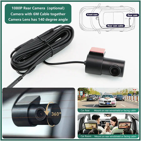 Plug and Play Hidden 4K Dash Cam Car DVR Front/Rear Camera For Porsche Panamera Cayenne Macan Taycan 911 718 2010-2025 by InterCyprus Trading Ltd
