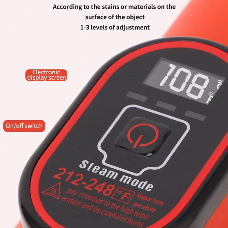 High-Pressure Handheld Steam Cleaner - 1200W for Household &amp; Kitchen