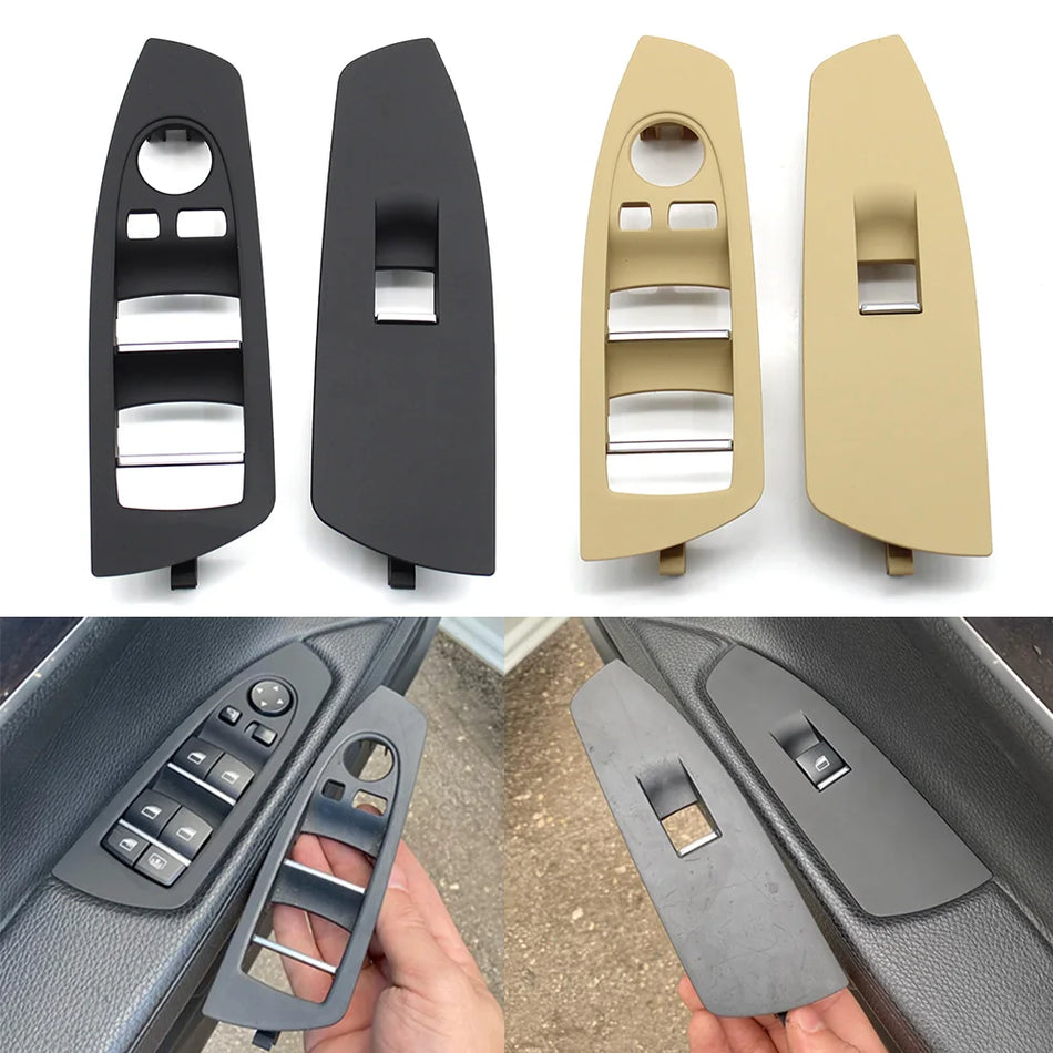 Outer Frame Cover for BMW 7 Series F01 F02 Window Lifter Switch PC and ABS LHD 2009-2017