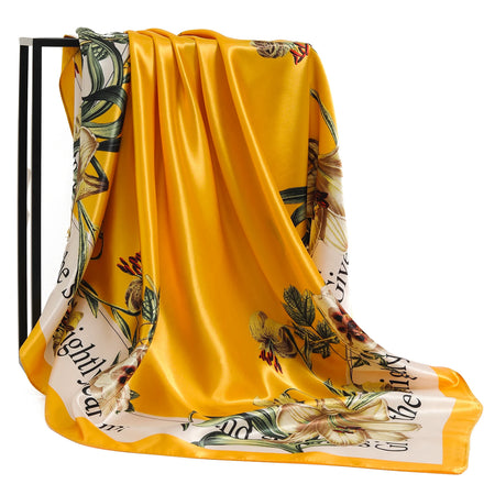 90x90cm Women Scarf &ndash; Luxurious Silk Feeling Elegance