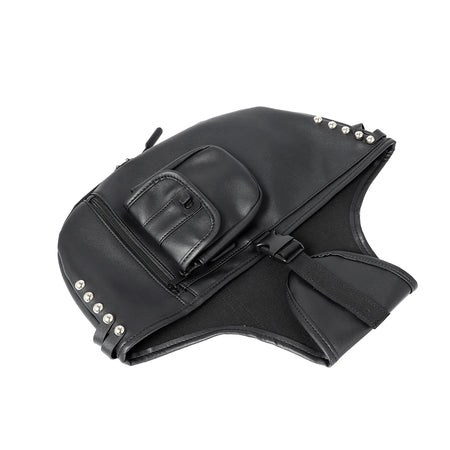 Motorcycle Black Soft Lowers Chaps &ndash; Premium PU Leather Leg Warmers