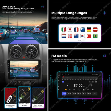 NaviFly MEKEDE Android 14 Wireless Carplay Auto Car Radio Stereo &ndash; Seamless Connectivity for BMW E46 M3 1998-2006