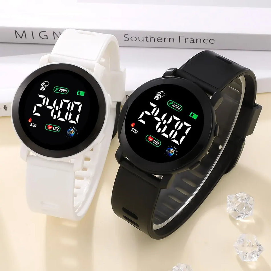 Couple LED Digital Silicone Watch for Men and Women