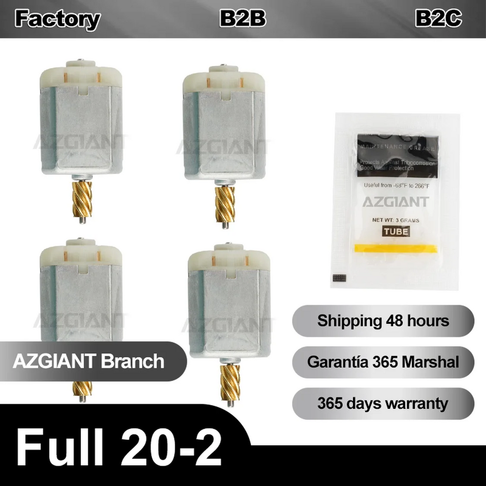 SsangYong Actyon 200 Xdi 4WD Door Lock Actuator 12V Front Passenger 4 Pack