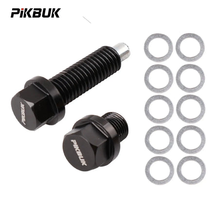 PIKBUK Aluminium Magnetic Oil Sump Pan Drain Plug For Vw Audi Ea888 3 Gen 1.8t 2.0t, 06L103801H by InterCyprus Trading Ltd