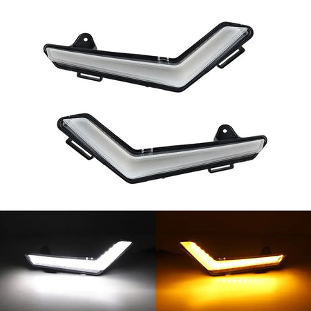 Front LED Signature Lights Turn Signal Light for Can-Am Defender & Defender Max 2020+ / Commander Max 2021+ by InterCyprus Trading Ltd