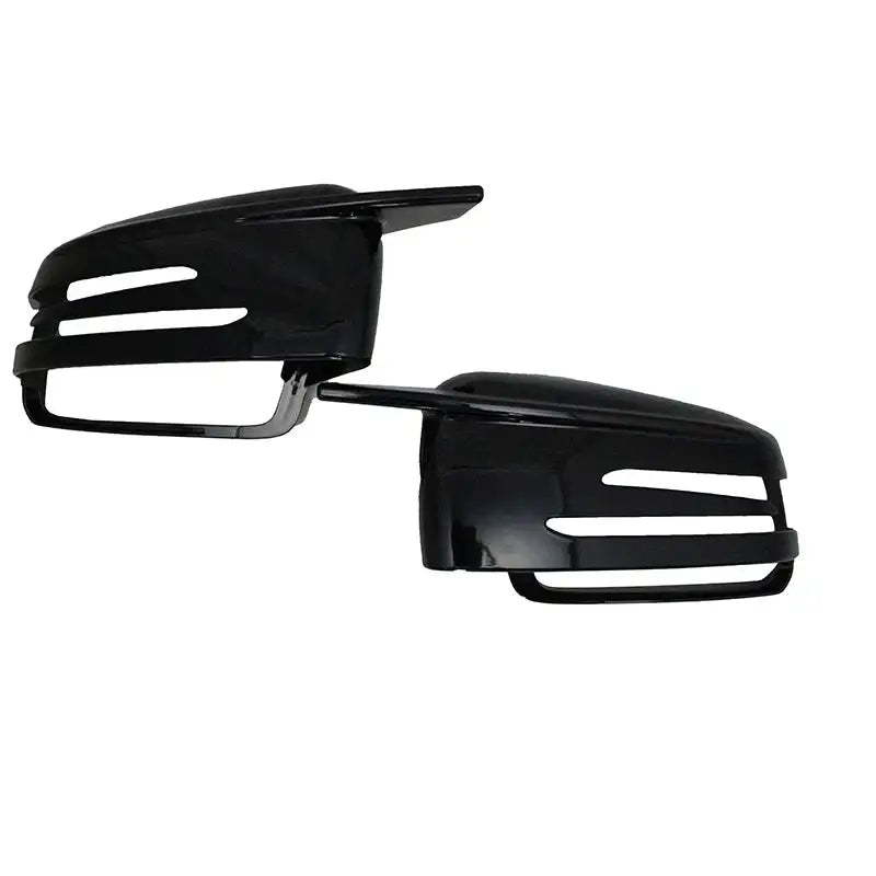 Black Side Mirror Cap Covers For Mercedes Benz Models Bright black