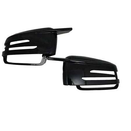 Black Side Mirror Cap Covers For Mercedes Benz Models Bright black