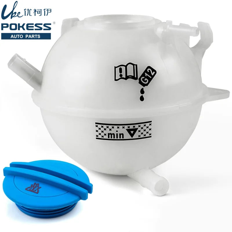Coolant Expansion Tank with 2-Pin Sensor and Cover for Audi A1/A3/A4/A5