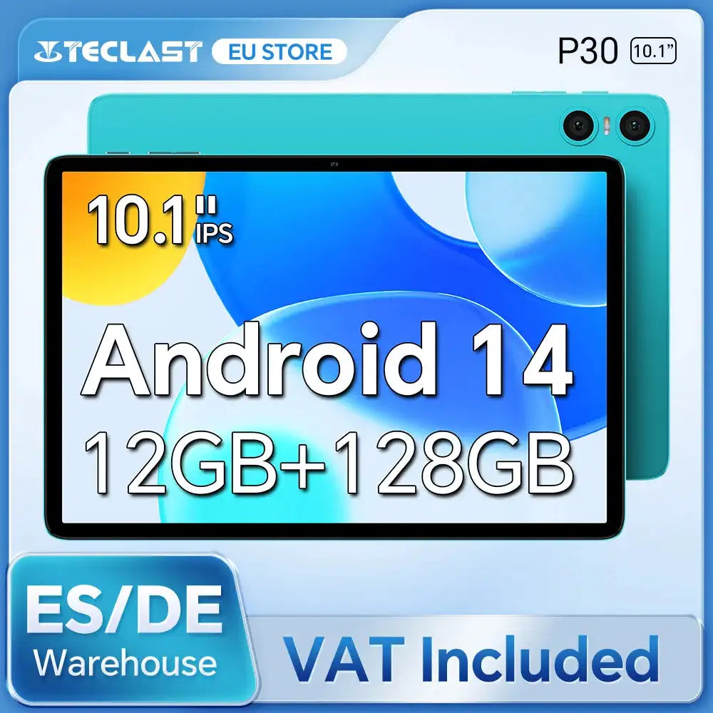 Teclast P30 Android 14 Tablet, UNISOC T606 Sekiz Çekirdekli, 10.1