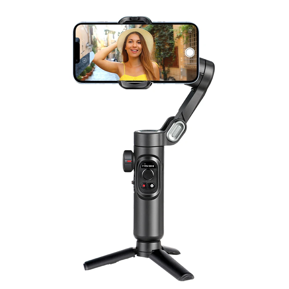 AOCHUAN 3-Axis Handheld Gimbal Stabilizer &ndash; Smooth Video and Face Tracking Basic(No Light)