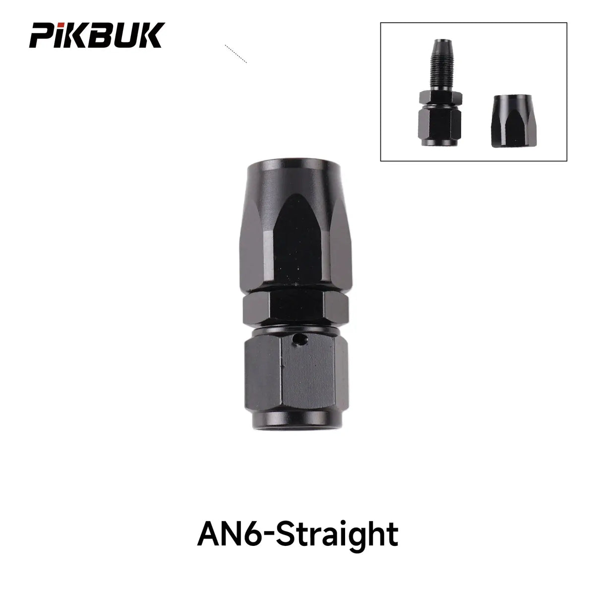 PIKBUK Aluminum AN4 6 8 10 12 Forged Type Swivel Hose End Fitting Adapter Oil Cooler Fuel Line Straight 45 90 Degree by InterCyprus Trading Ltd