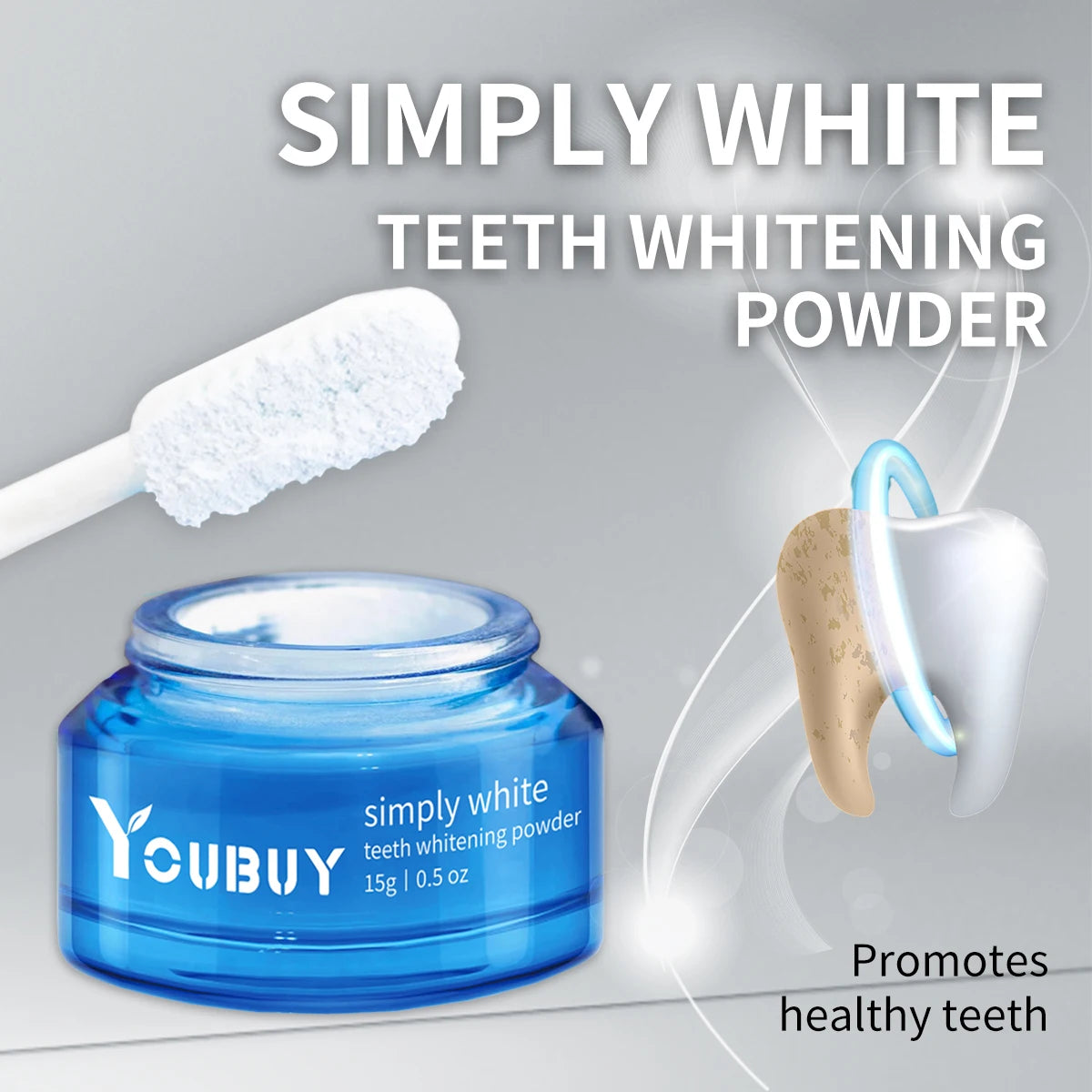 YOUBUY Whitening Tooth Powder &ndash; Effective Stain Removal