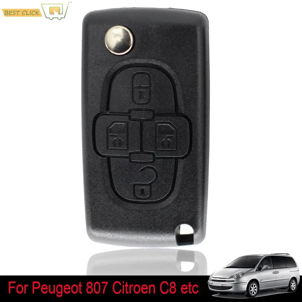 Car Remote Key Shell Cover Case Replacement For Peugeot 1007 807 For Citroen C8 4 Button HU83 Blade CE0523 Auto Styling Parts by InterCyprus Trading Ltd