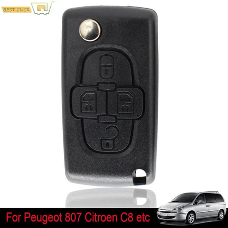 Car Remote Key Shell Cover Case Replacement For Peugeot 1007 807 For Citroen C8 4 Button HU83 Blade CE0523 Auto Styling Parts by InterCyprus Trading Ltd