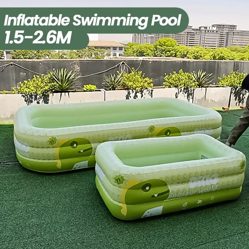 1.5-2.6M Inflatable Pool &ndash; Thickened PVC Durability