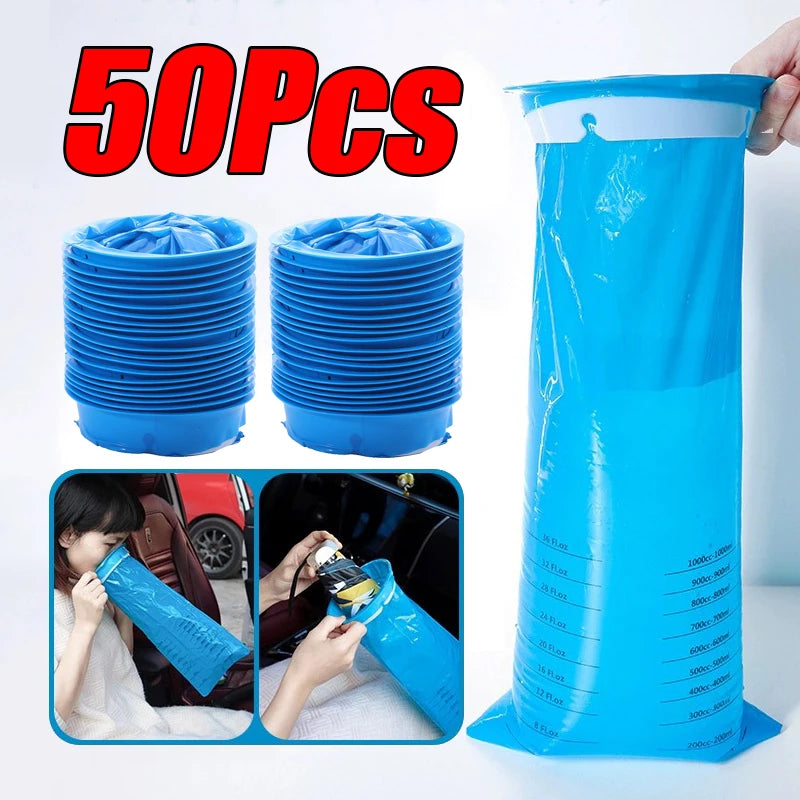 5-50Pcs 1000ML Portable Disposable Vomit Bag &ndash; Travel Use