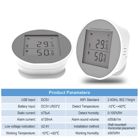 WKD-TH05 &ndash; USB Powered WiFi Temperature Sensor With LCD