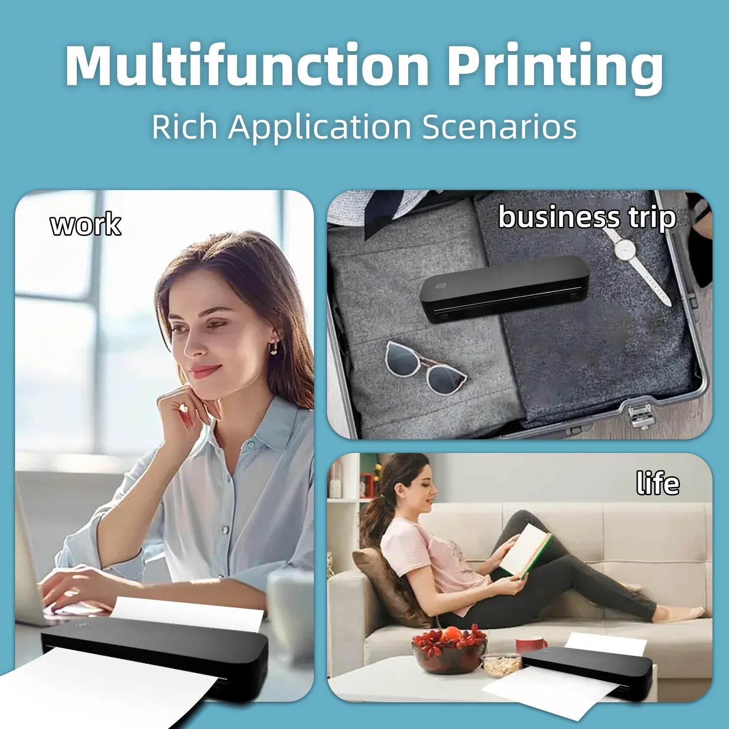 Mini Thermal Printer Bluetooth A4 &ndash; Wireless Printing